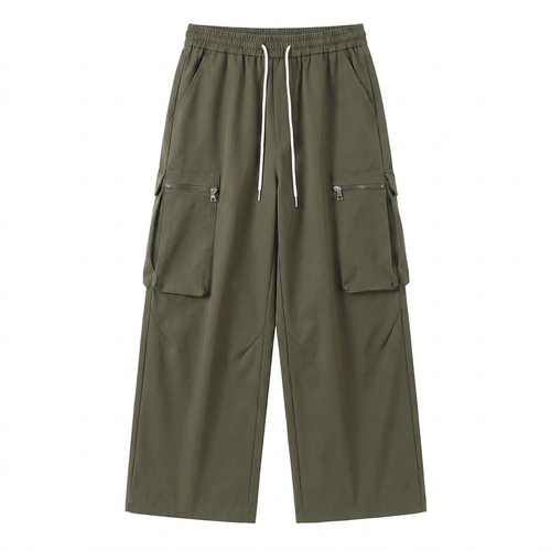 Men's Loose Straight-Leg Trousers - Casual Workwear Pants