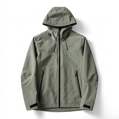Army green flat-lay