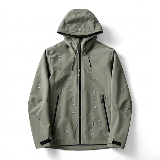 Army green flat-lay