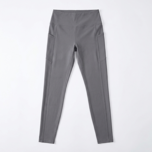 Womens Pocket Sculpting Leggings Gray_1