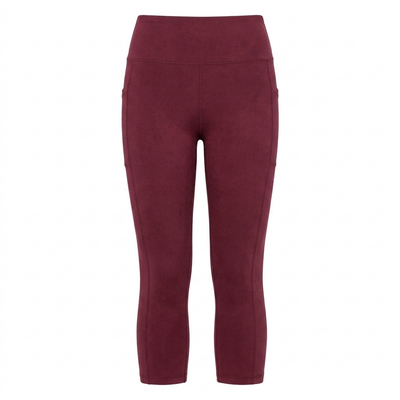 Butt-Lifting Capri Leggings Red_1