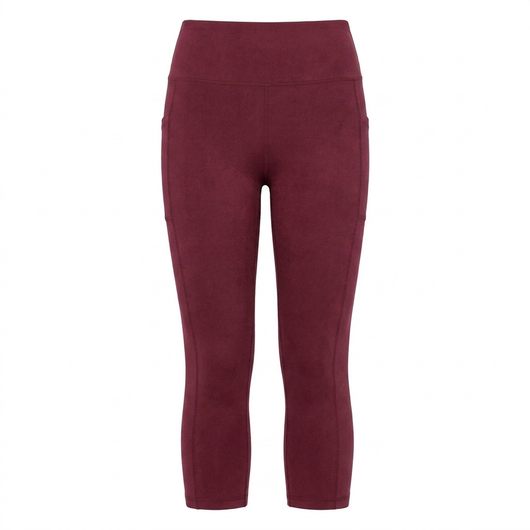 Butt-Lifting Capri Leggings Red_1