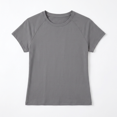 Smooth Fit Crew Neck Tee Gray_1