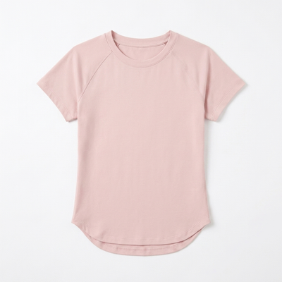 Smooth Fit Crew Neck Tee Pearl Pink_1