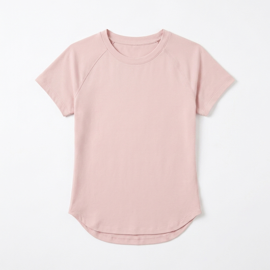 Smooth Fit Crew Neck Tee Pearl Pink_1