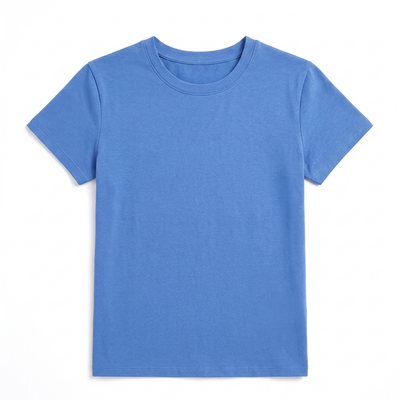 Smooth Fit Crew Neck Tee Cornflower Blue_1