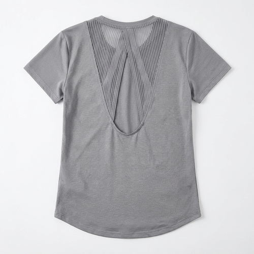 Women's Tulle Layered Yoga Top