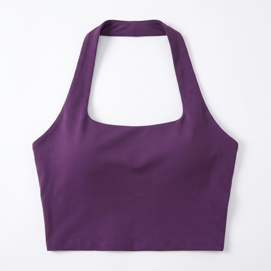 U-Neck Yoga Bra Top Purple_1