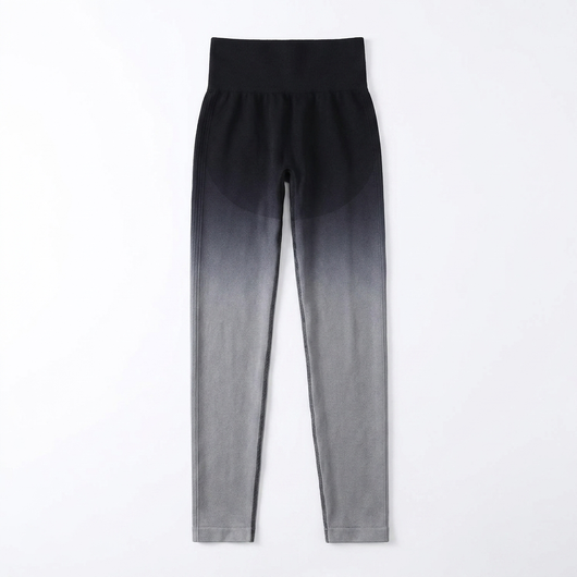 Gradient Yoga Leggings Black Gray_1