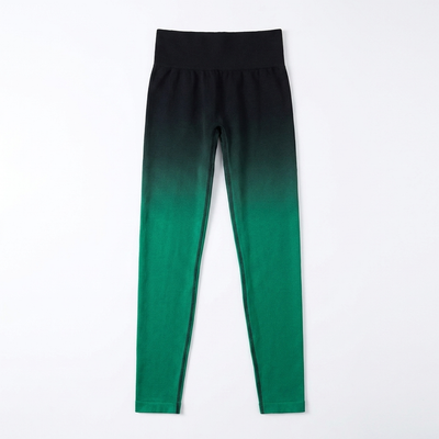 Gradient Yoga Leggings Black Green_1