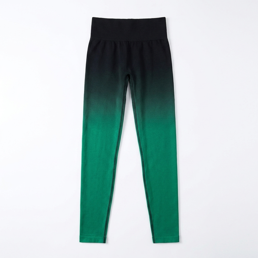 Gradient Yoga Leggings Black Green_1