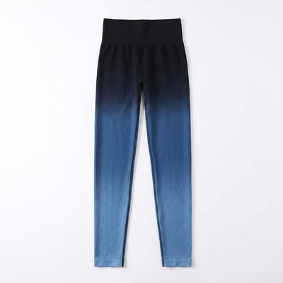 Gradient Yoga Leggings Black Blue_1