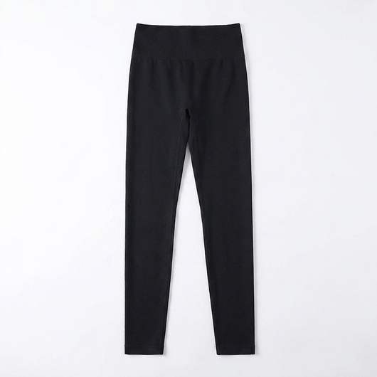 Back-Cross Yoga Leggings Black flat-lay