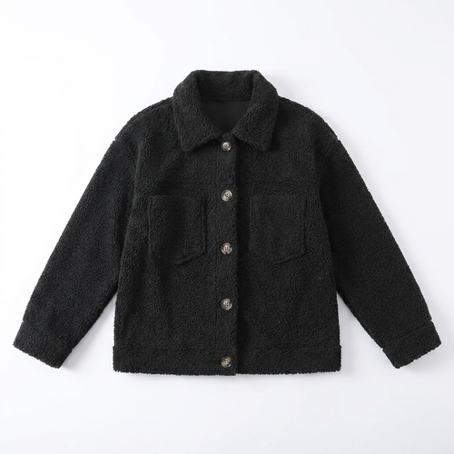Women's Cozy Sherpa Cardigan | Relaxed Fit Autumn Layering Jacket in Sage Green