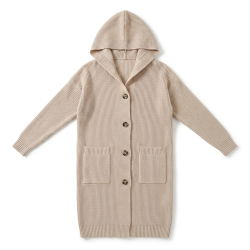 Women's Soft Ribbed Knit Cardigan | Elegant Long Layering Sweater for Autumn and Winter