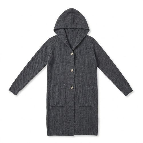 Women's Soft Ribbed Knit Cardigan | Elegant Long Layering Sweater for Autumn and Winter