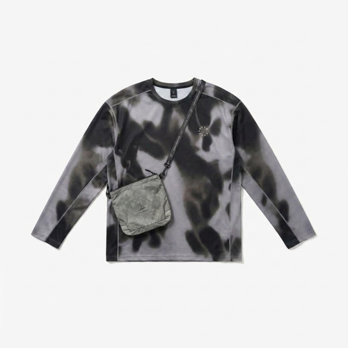 Men's Digital Camo Long-Sleeve T-Shirt - Lightweight Breathable Moisture-Wicking