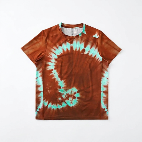 Women's Spiral Print Sports Long-Sleeve T-Shirt - Slimming Quick-Dry Breathable Top