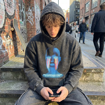 Hipster Graphic Hoodie lifestyle 1