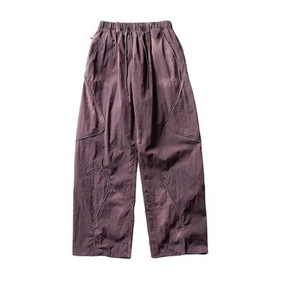 Outdoor Reflective Cargo Pants purple flat-lay