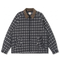 Men's American Plaid Workwear Jacket - Windproof Colorblock Streetwear Coat