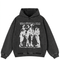 Men's Shadow Vintage Graphic Hoodie - Heavy Cotton Streetwear Pullover