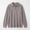 Women's Relaxed-Fit Waffle-Knit Sweater with Collar - Roomy Silhouette Ribbed Cuff Sweater