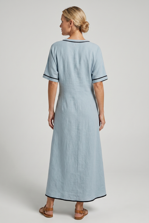 Aurelia Wrap-Front Maxi Dress