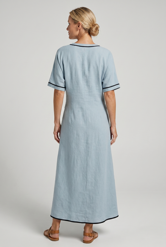 Paola | Wrap-Front Maxi Dress