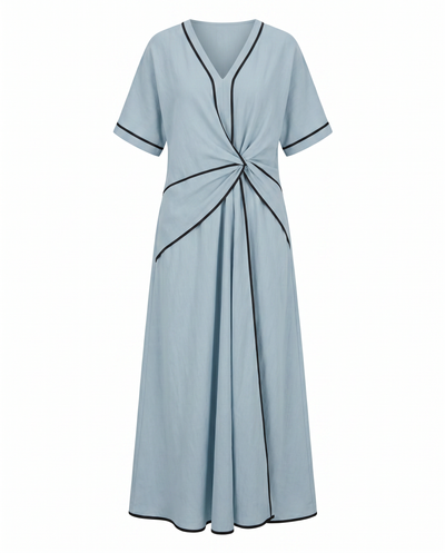 Paola | Wrap-Front Maxi Dress